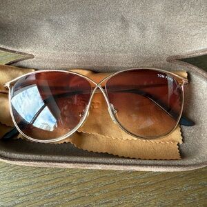 Tom Ford Women's Sunglasses with Gold Frame